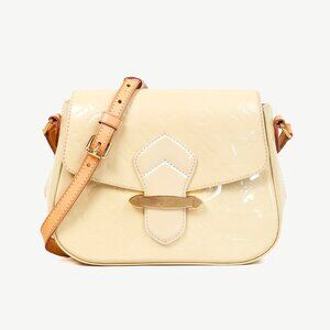 Louis Vuitton Bellflower GM Blanc Corail Vernis Monogram Crossbody Bag